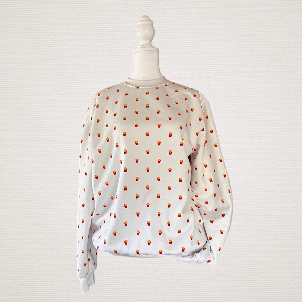 🍟 Feel Good Ltd McDonald's, French Fries Sweatshirt, Size L, Made in USA